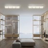 Auffel Flush Mount Ceiling Light Crystal Ceiling Light Fixture 24IN
