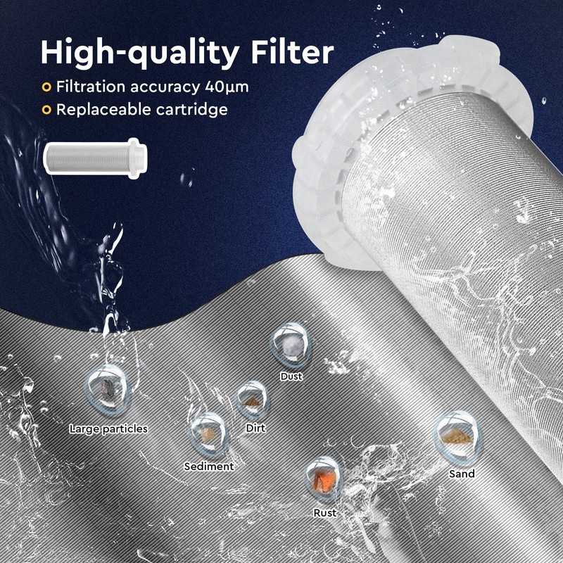 SWAWIS Reusable Flushable Fine Filter, Spin Down Sediment Water Filter