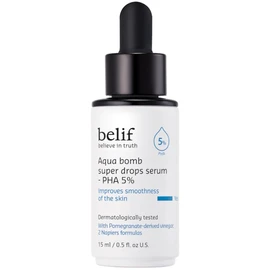 belif Super Drops - PHA 5% | Intensive hydration serum, enhances skin texture, Korean skincare, Korean beauty, Korean serum (15ml)