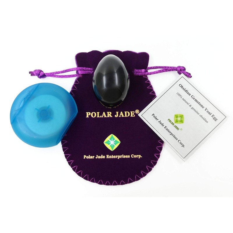 Medium Drilled Obsidian Egg – Natural Gemstone Tool for Pelvic