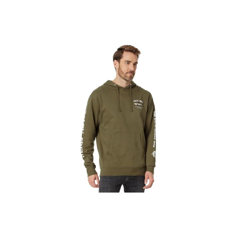 Salty Crew Bruce Hooded Fleece Army M