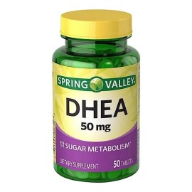 Dhea 50 Mg Apoyo Metabólico De Los Azucares 50 Tabletas Sabor Sin Sabor