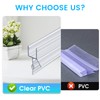 1-Pack Shower Door Bottom Seal POZIA-39(1000mm) Long,3/8"(10mm) Thick Frameless Glass
