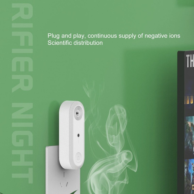 Air Purifier Night Light Small Plug in Negative Ion Generator