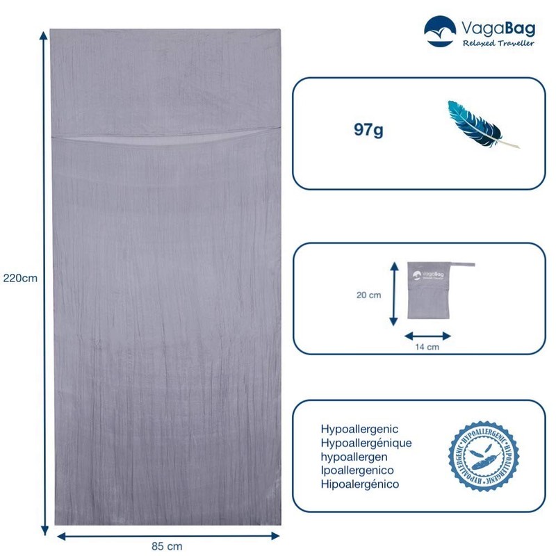 Vagabag- Luxury Silk Sleeping Bag Liner - 100% Natural Silk