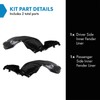TRQ TRQ Inner Fender Liner Set Compatible with 2000-2004 Subaru