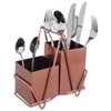 Premier Housewares Cutlery Caddy, Stainless Steel, Rose Gold, One Size