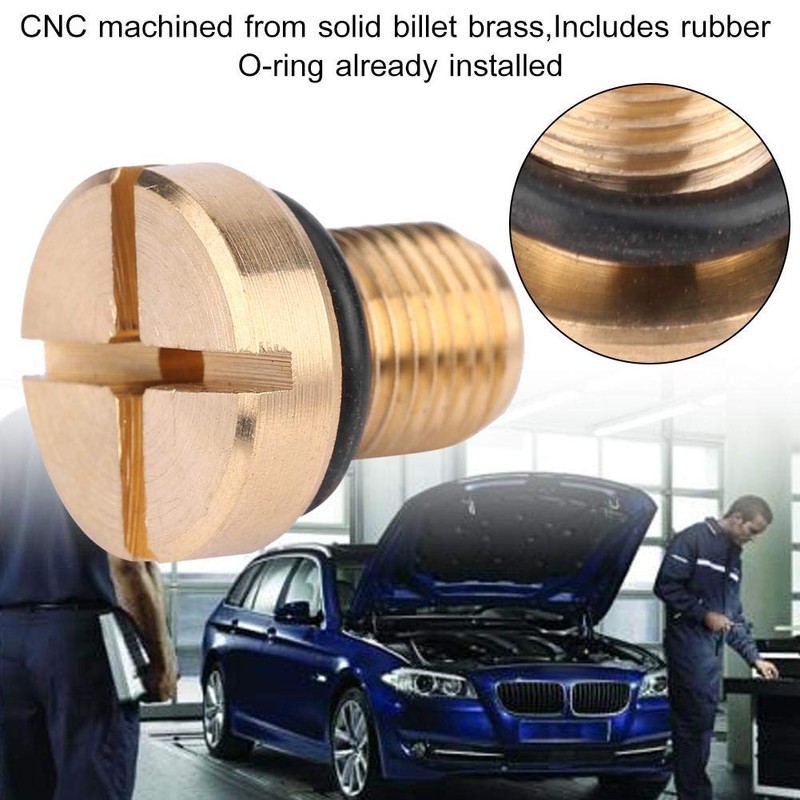 Coolant Expansion Tank Bleed Screw Drain Plug Radiator Expansion Tank