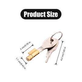 2 PCS Trailer Hitch Lock Sturdy Trailer Lock Hitch Lock Heavy Duty Trailer Hitch Coupling Lock Set with 4 Keys for Towing Caravan Trailer Security