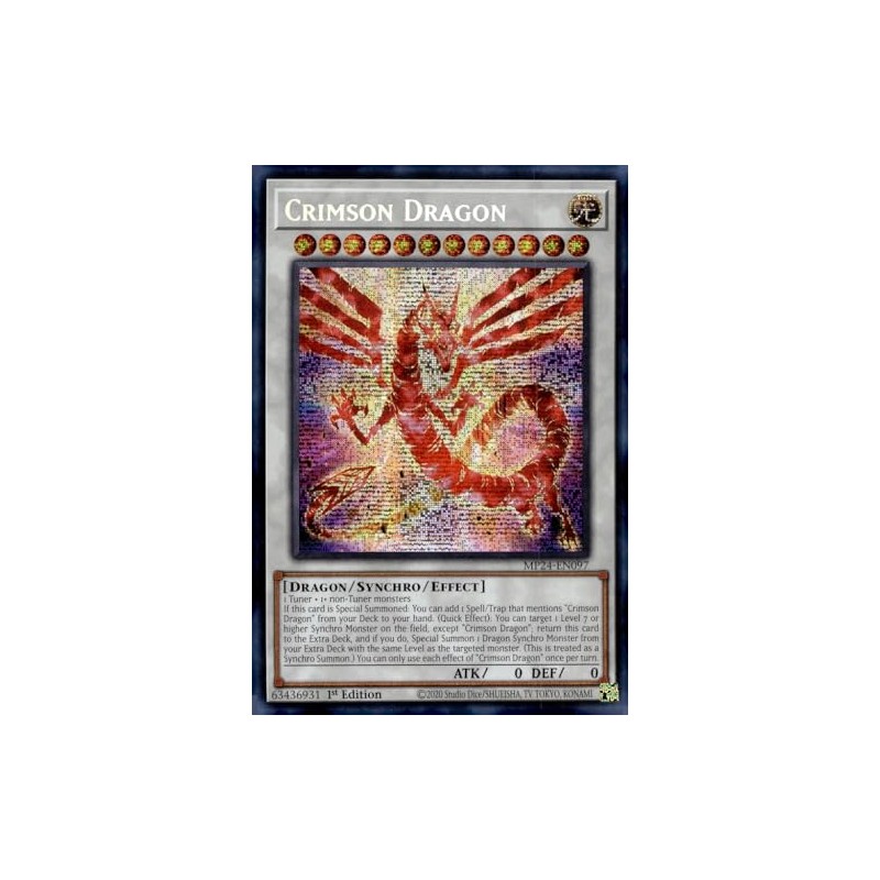 Crimson Dragon (Card) - MP24-EN097 - Prismatic Secret Rare -