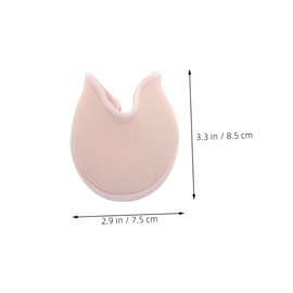 BESPORTBLE 3 Pairs Soft Knitted Ballet Toes Pads with Shock Absorbing Impact Protection Slip Pointe Shoe Half Socks for Women and Foot Care Cushions for Dance and High Heels