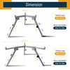 FEBTECH - Fully Adjustable Carbon Steel Fire Pit Stand Compatible