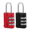 Mynoozi 2 Pack Combination Lock, 3-Digit Combination Padlock, Waterproof Keyless