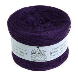 Fairytale Yarn Bobbel Plain 200 g - 760 m 4 Thread Wool Colour Gradient Yarn Hand Knitting Yarn Knitting Crochet (Purple)