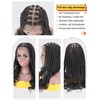 BEART 13X8 Lace Front Braided Wigs with Curly Ends for