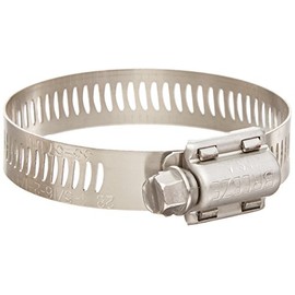 Breeze - 62010H Power-Seal Stainless Steel Hose Clamp, Worm-Drive, SAE Size 10, 9/16" to 1-1/16" Diameter Range, 1/2" Bandwidth