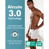 AIRCUTE Men Urine Incontinence Underwear Fly Front Opening Absorbent Leak