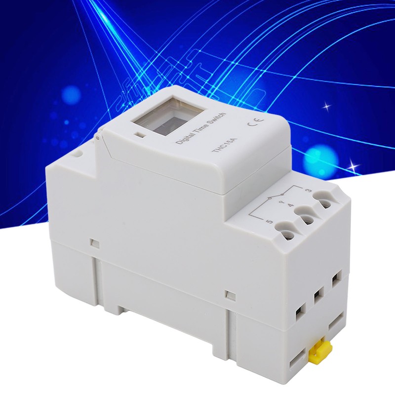 Digital Timer Switch LCD Programmable Weekly Rail Time Relay AC220‑240V