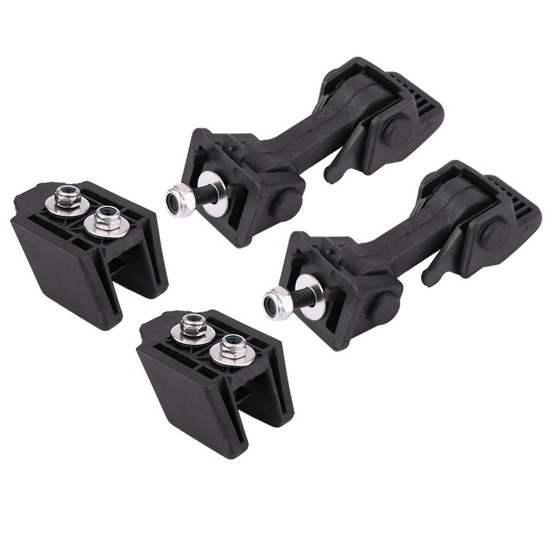Pair Front Hood Latch Safety Catch & Bracket for Jeep