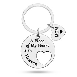 Heigebi Mum Memorial Keyring Sympathy Keyring for Loss of Mother Gift for Loss of Loved 1 Remembrance Gifts Loss of Mother Mother Bereavement Condolence Gifts Memorial Keepsake Gift for Loss of Mom