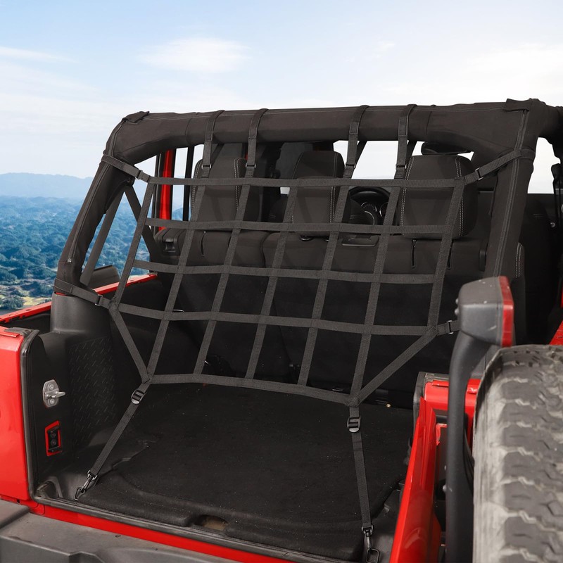 RT-TCZ for Wrangler JK Rear Cargo Net, Trunk Cargo Restraint