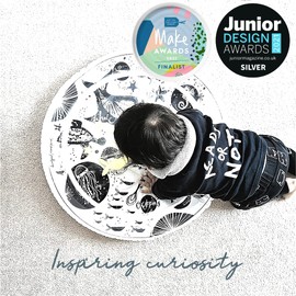 While and Wonder Tummy Time Water Play Mat - Baby Sensory Toy 0-6-12 Months | Enhancing Learning Through Play (Wonders of The Sea)