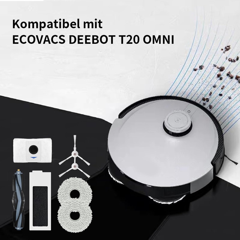 Replacement Accessory Set for Ecovacs Deebot T20 Omni, 1 Main