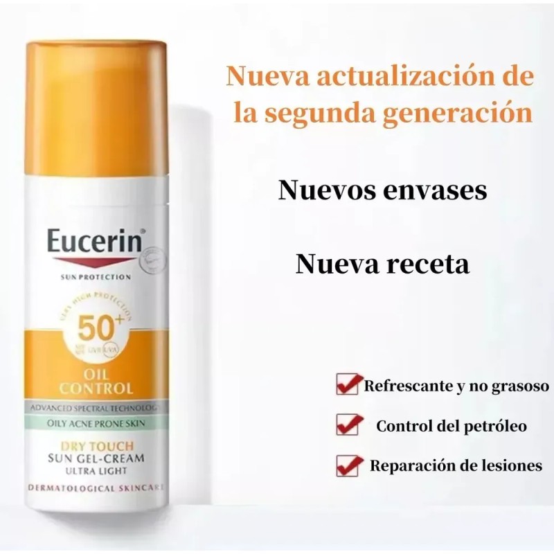 Eucerin Control Toque Seco Protector Solar Fps50+ 50ml