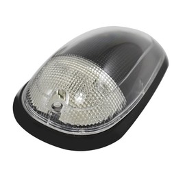 VMS RACING 5pc CLEAR Cab Roof Top Marker Lights Covers with Base Kit 264146CL (with Built-in LED AMBER Bulbs) Compatible with Dodge Ram Dually 2500 3500 4500 5500 5 Piece pcs 03-18 2003-2018