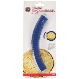 Norpro Silicone Pie Crust Shields, 5-Piece, One Size, Blue