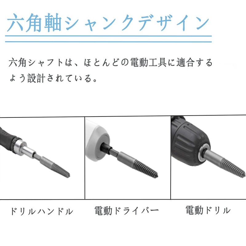 Wolfride Screw Removal Bit, Screw Extractor Set, Set of 10,
