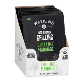 Watkins Organic Grilling Chili Lime Marinade, 1.06 Oz (Pack of 12)