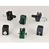 OuM Pack of 50 Tension Wire Holders with Screw, Green