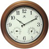 Infinity Instruments Craftsman 18 inch Copper Petina Outdoor Clock Thermometer