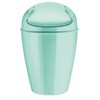 Koziol Swing-Top Wastebasket DEL S, spa turqoise