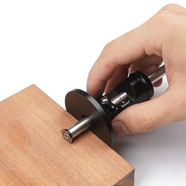 FTtool Woodworking Scribing Gauge Aluminum Blade Type Adjustable with Scale DIY Tool Black HRGJ96-BL
