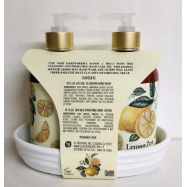 SJ Creations ~ Lemon Zest Hand Care Set with Aloe Vera 16 fl oz Each