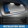 A ABSOPRO Car LED License Plate Light Assembly No.6E5Z13550A for