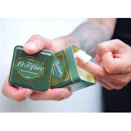 Oil Based Pomade For Men - 4oz Beautifully Crafted Tin | Slick N’ Shiny, All Day Pliable Hold - Ideal For Pomps, Side Parts & Teddy Boy Styles Like D.A’s & Jelly Rolls - Made In Canada