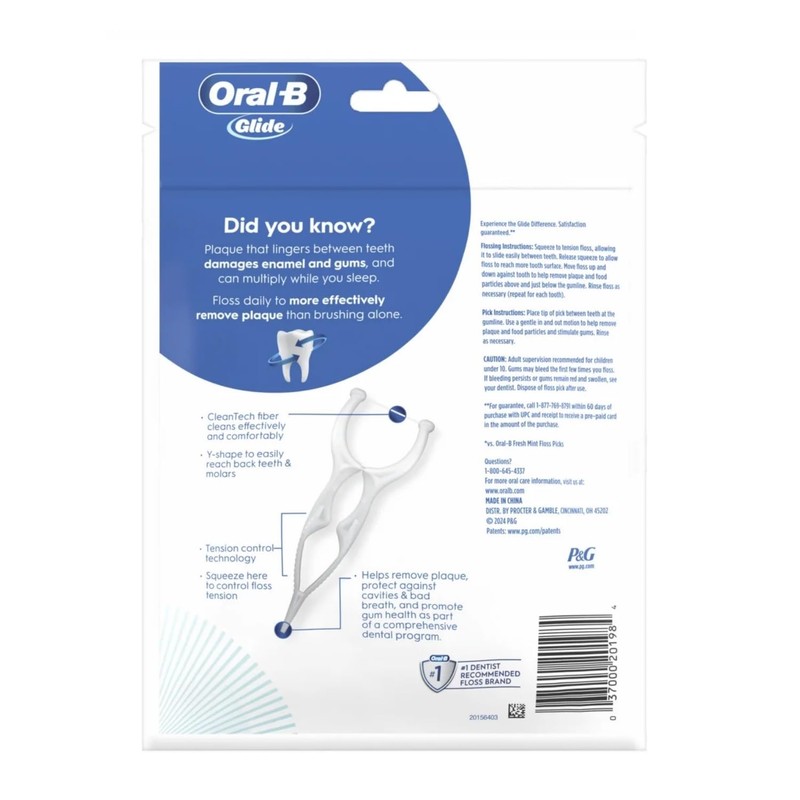 Glide Pro-Health Advanced Floss Picks 30 Ea (Pack of 5)
