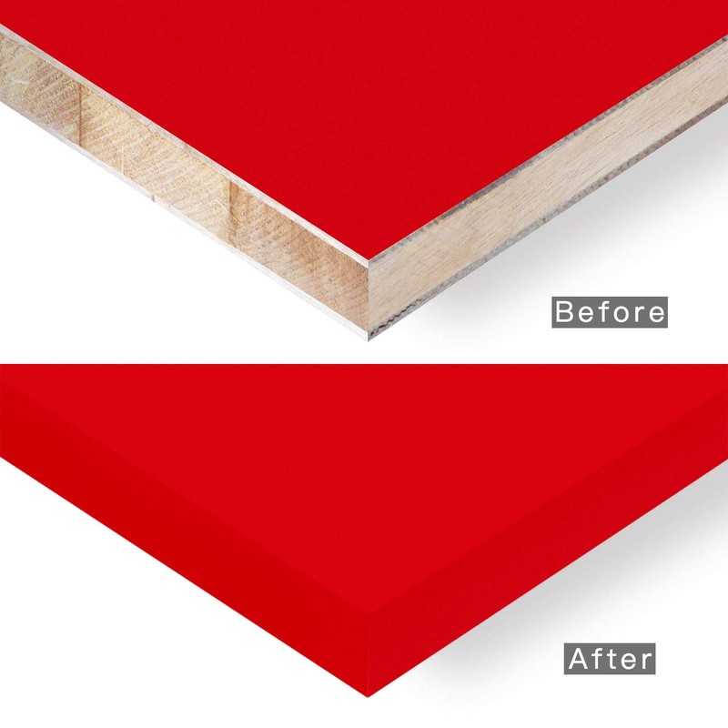 ZYJT Red Edge Banding, 1 1/2" x 25ft Non Glued