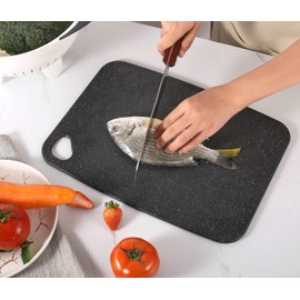 Royal Cuisine Plastic Chopping Cutting Board, Thick Cutting Board with Dishwasher Safe, Hanging Hole Large Size (35.cm x 25.4cm) (Cutting Board)