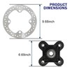 RALBDX Front/Rear Wheel Hub Bearing Studs Brake Rotor Compatible With
