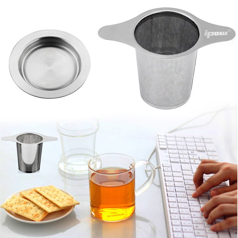 Ipow Tea Infuser 304 Stainless Steel Extra Fine Strainer Steeper