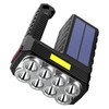 Solar Flashlight 20W Rechargeable 8 LED 6 COB 3 Level