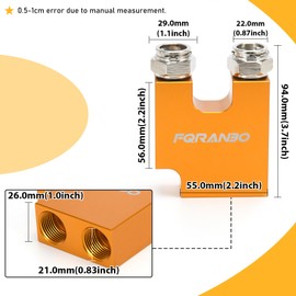 Transmission Thermal Bypass Valve For Dodge Ram 6.7L Cummins 68RFE or AISIN AS69RC Transmission 2013-on,Thermostatic Valve Replace 3100052392 68186711AA 68186711AB(Orange 2013-2018)