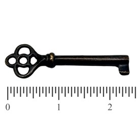 Universal Skeleton Key - Hollow Barrel Key for Cabinets, Doors, Desks, and Antique Furniture (Antique Brass, Set of 1)