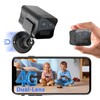 4G LTE Cellular Security Camera No WiFi, Portable Magentic Security