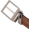 Greg Norman Men's Reversible Croco Print Leather Golf Belt Tan/Black