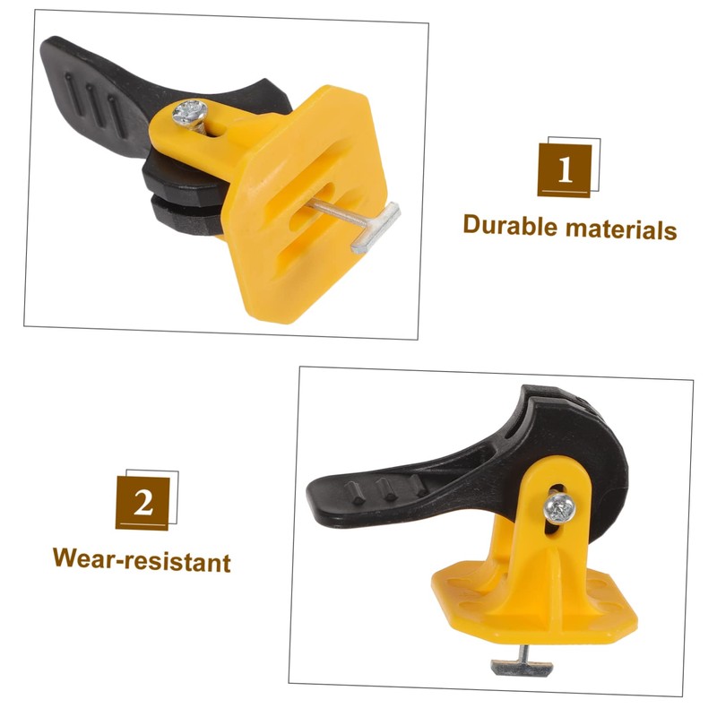 Mipcase 50Pcs Tile Leveling System Durable and Pin Leveling Tools